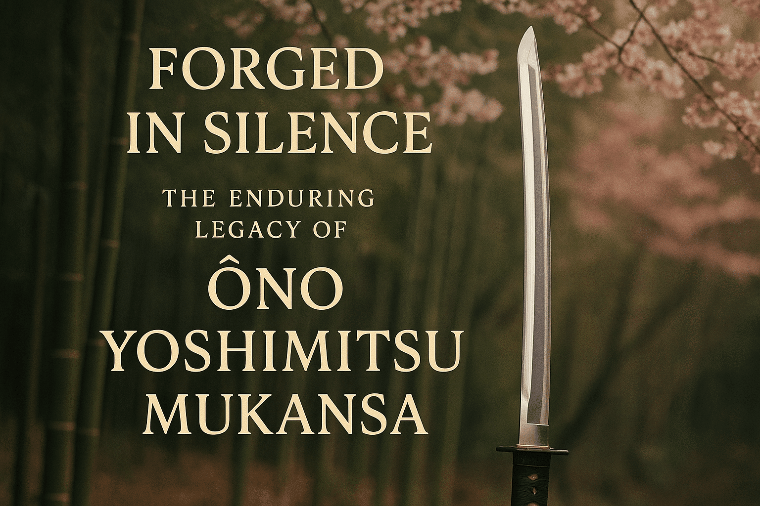 alt_text: A katana glints amid cherry blossoms, reflecting Japan's swordsmanship tradition and mastery.