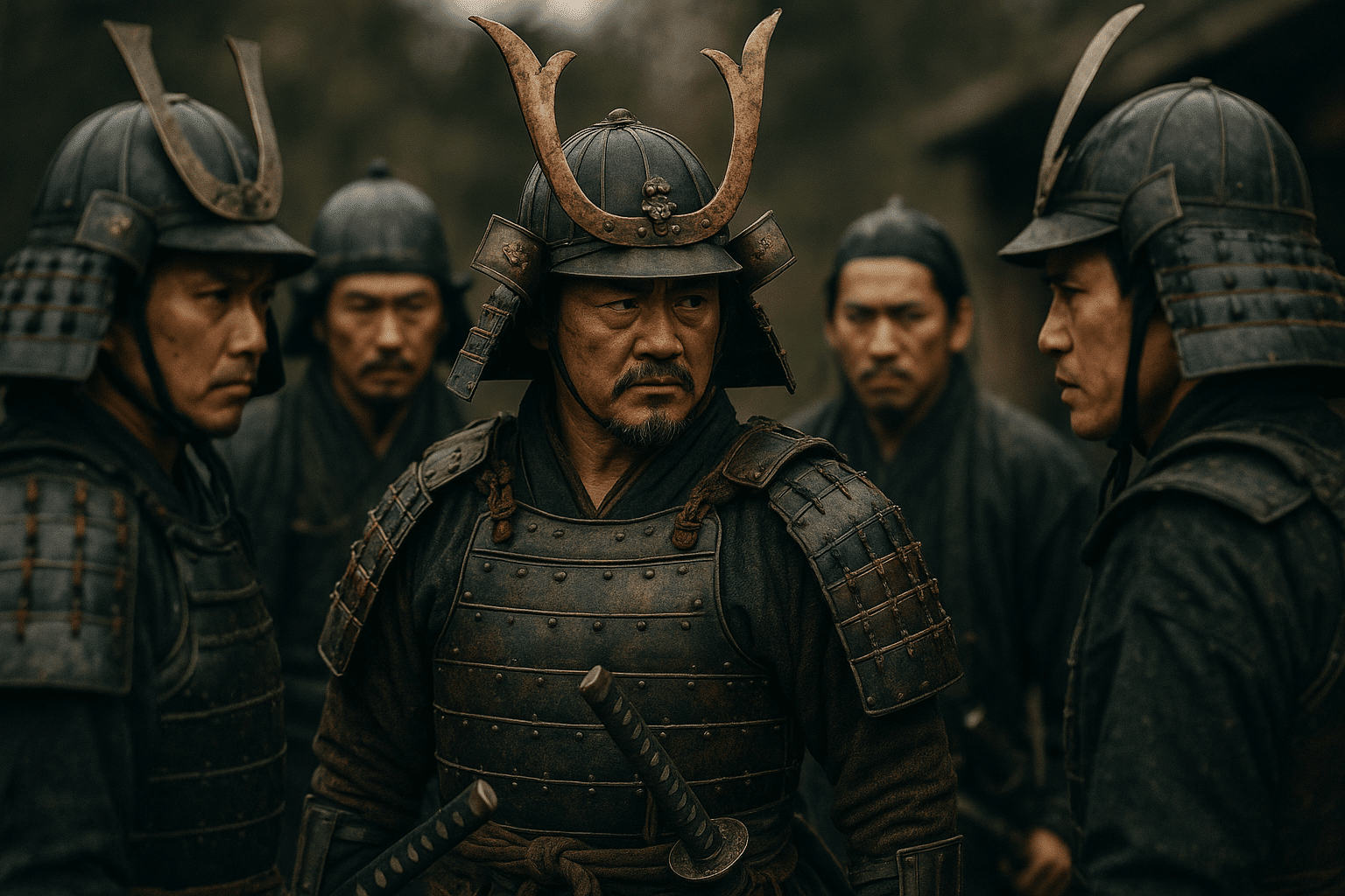 alt_text: "Dramatic cover showcasing samurai clans in feudal Japan, depicting alliances, betrayals, and power."
